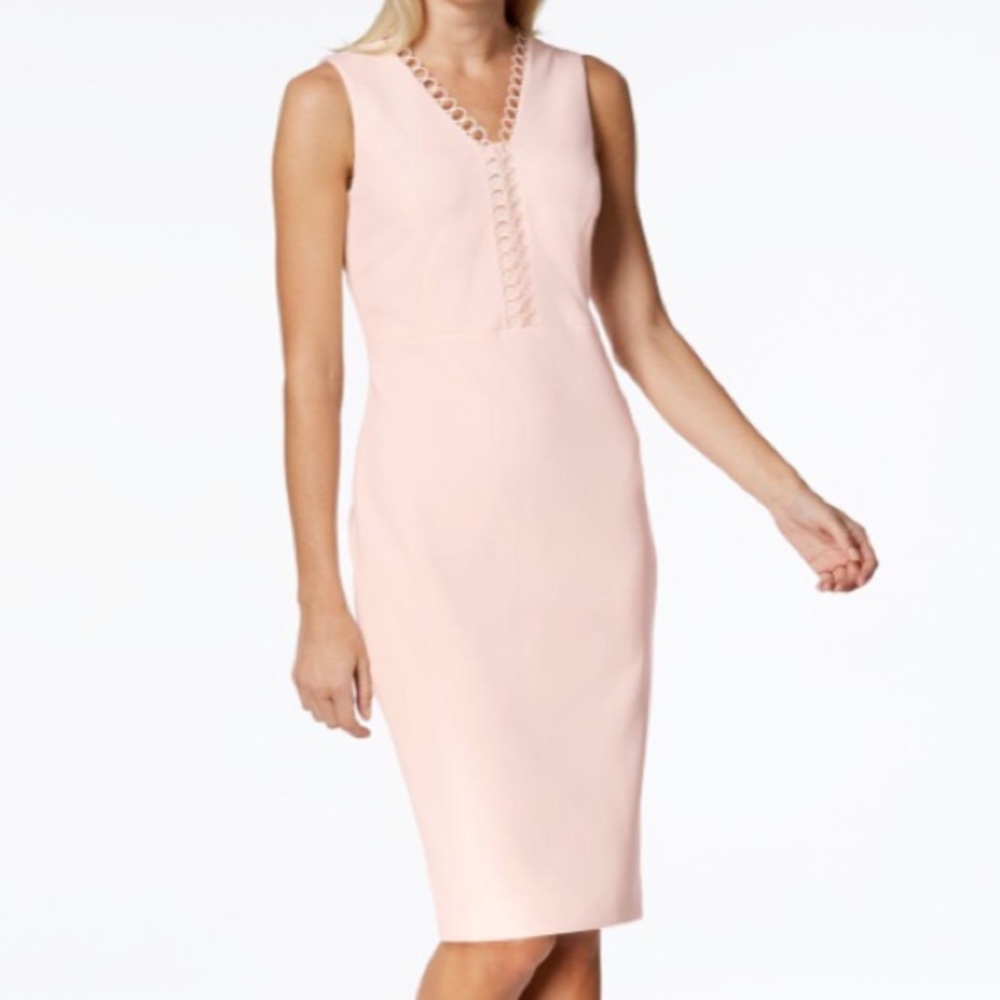 Calvin Klein pink sleeveless size 4 dress
